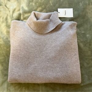 Theory Slouchy Turtleneck Cashmere Sweater – Ash Mouline – NWT – Size L
